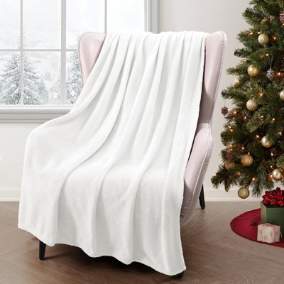 Extra Large Fleece Throw Blanket For Couch, Sofa, 300GSM Super Soft And Warm Blankets, Pure Throw All Season Use, Cozy, Plush, Lightweight, 50X70 Inches