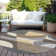 Machine Washable Indoor/Outdoor Cinead ACN1667 Brown Rug