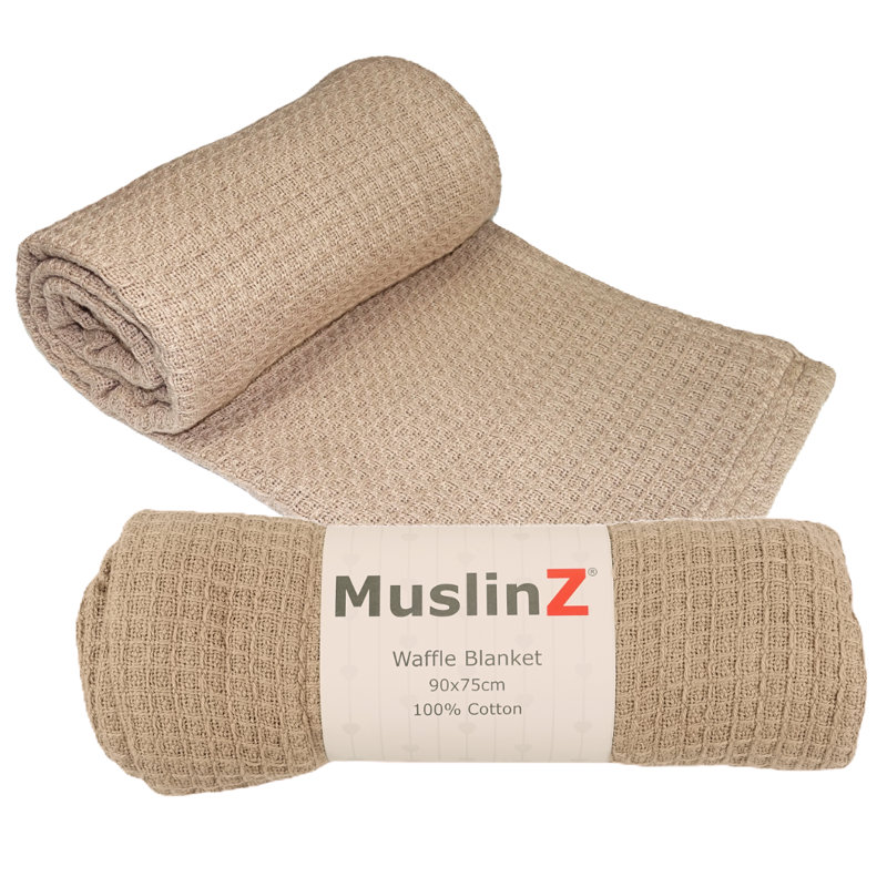 Cotton Receiving Blanket, Taupe