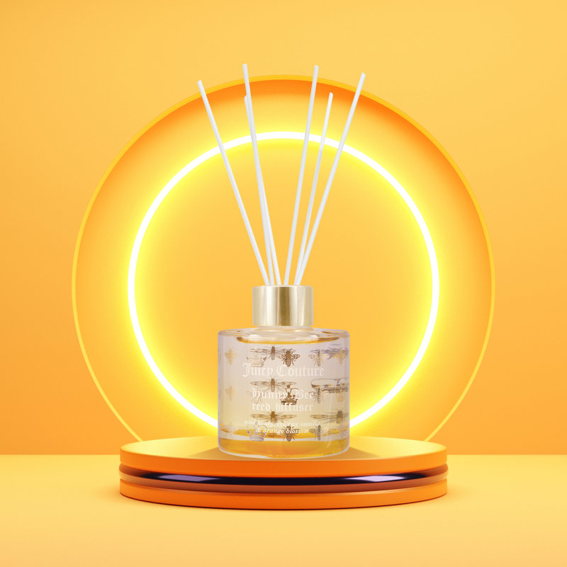 Diffuseur de roseaux Juuche Couture Hunny Bee, Orange, Fruité