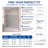Radiance 56"-60"W x 66'' H Single Sliding Frameless Shower Door in Brushed Gold with 3/8" Clear Glass-134438173