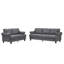 Canapé rembourré en tissu de polyester de style moderne et moderne avec clous 2 + 3 places-1554592607