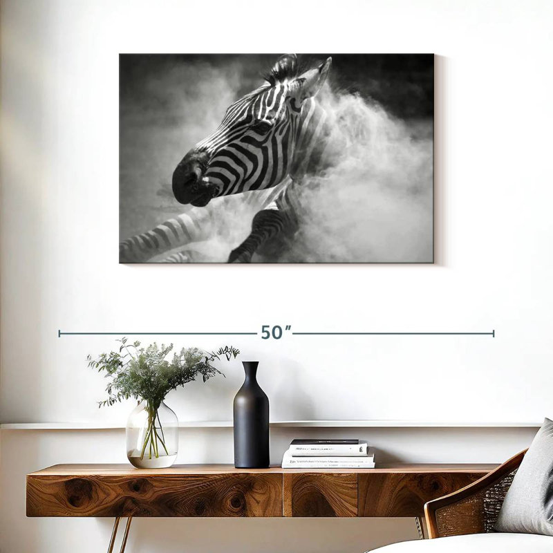 Brampt Dusty Zebra, 24" H x 36" W