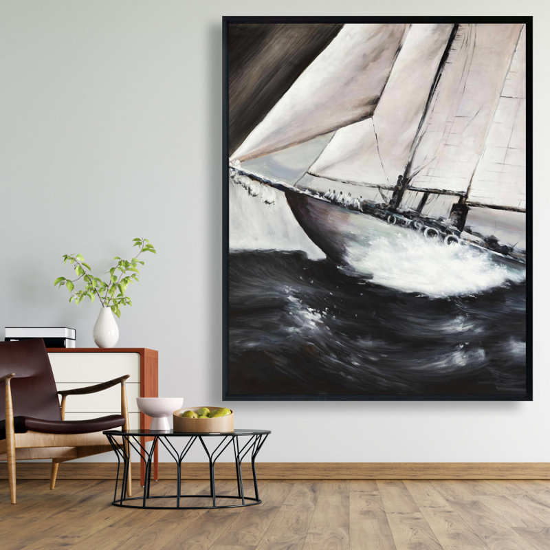 " Boat In A Violent Storm "
