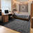 Modern Solid Color Grey Plush Shag Rug - Aesthetic Home Decor For Minimalist, Farmhouse & European Styles
