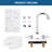 4 In. Centerset Double Handle High Arc Kitchen Faucet Bathroom Faucet Without Drain Kit In Chrome