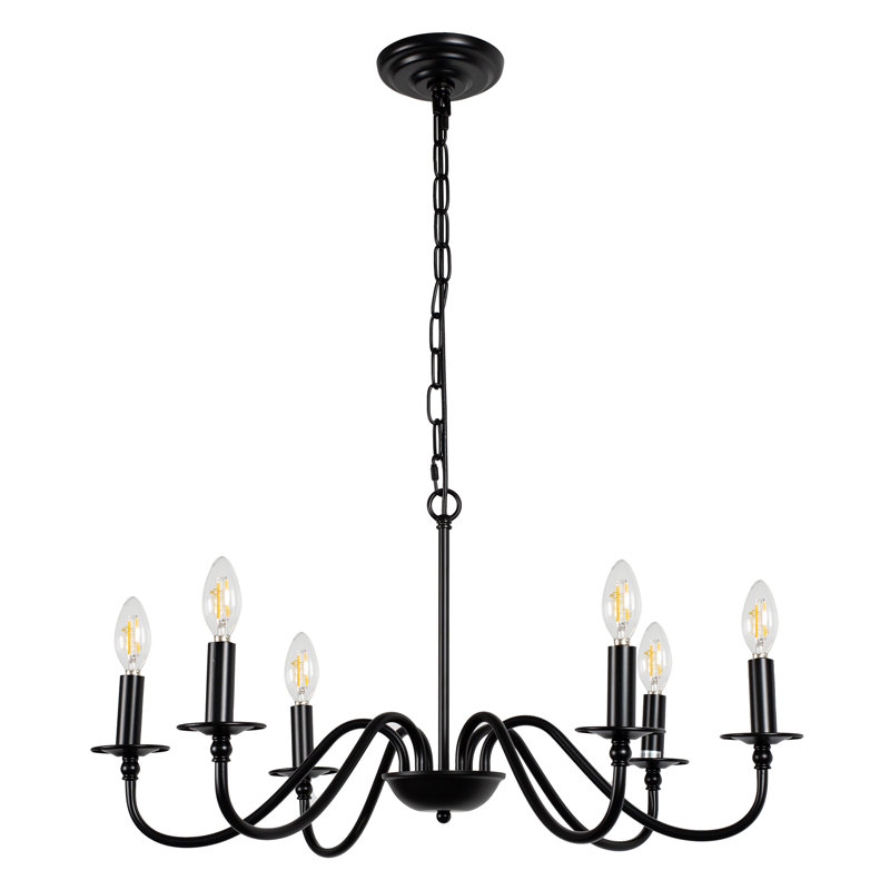 Trautman 6 - Light Dimmable Geometric Chandelier