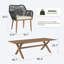 Outdoor Dining Set With Rectangular Dining Table-179365510-179365511-179365513