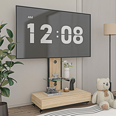 Meuble télé Chariot télé mobile avec tiroir à tirer