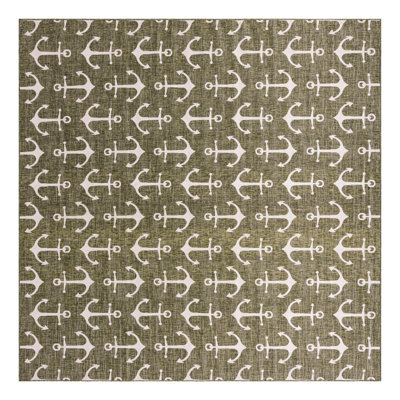 Machine Woven Polypropylene Plastic Rug