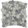 Orbit Circles 12 in. x 12 in. x 8 mm Mosaic Floor and Wall Tile