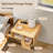 Suspended Bedside Table With Charging Station