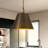 1 - Light Antique Brass Dome Pendant