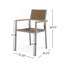 Chaises en bois de corail Cape avec ensemble repas (ensemble de 2)