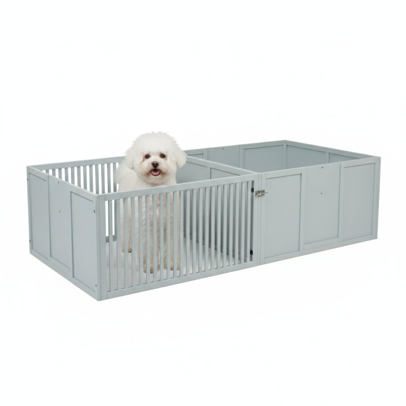 Unité de confinement pour animaux spacieux, enceinte canine