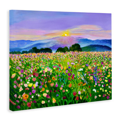 Candy Colored Blooms Canvas, design by Lee Ann Zirbes
