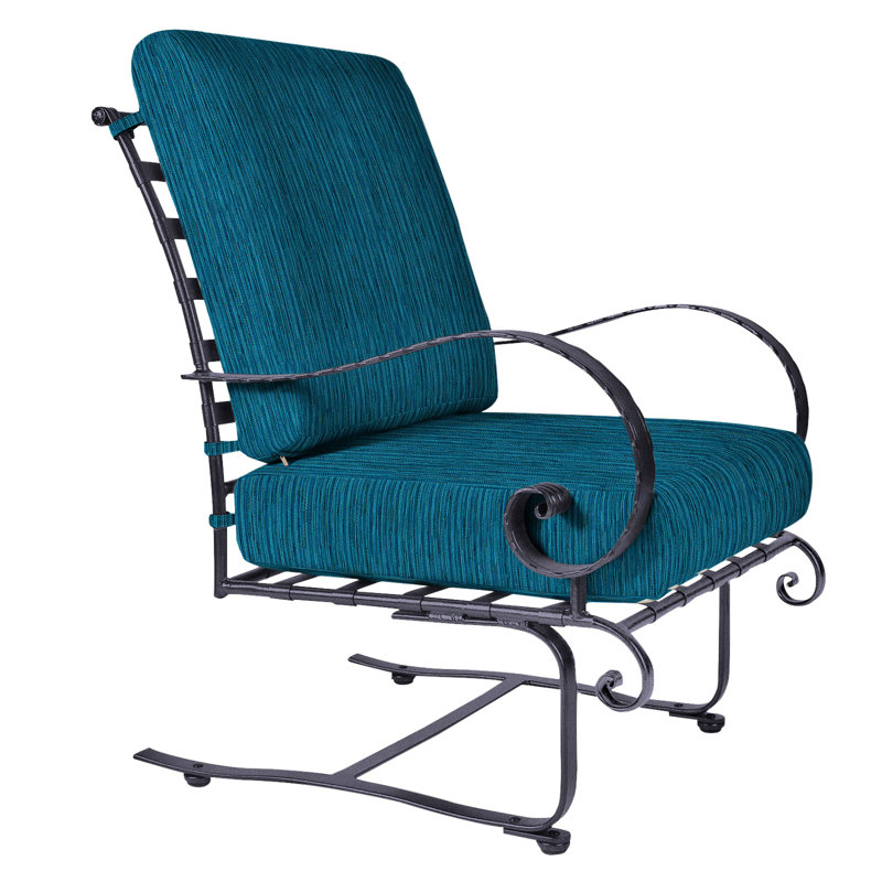 Classico Outdoor Lounge Chair, Graphite, Cast Lagoon