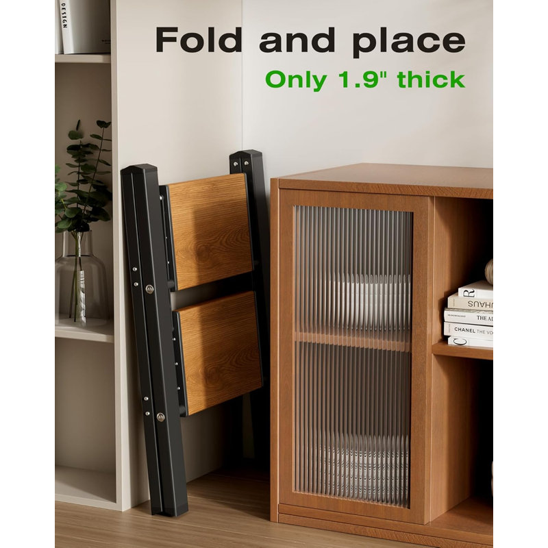 - Step Aluminum Lightweight Folding Step Ladder