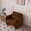 Canapé simple 33,86 po et coussin décoratif, structure en bois massif, capacité de 300 lb pour les petits espaces-909405745