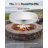 Fire Pit Cover, 20" Round Bonfire Lid, Premium 304 Stainless Steel, for Outdoor, Patio, Backyard, Camping, Party, High Temperature Tolerant, Help Contain Ash, Versatile Tabletop Accessory