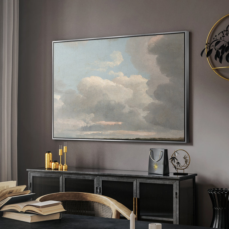 «Vintage Landscape - CMXCI» sur toile, Toile argentée avec cadre flottant, H 25 po x l 37 po x P 2 po