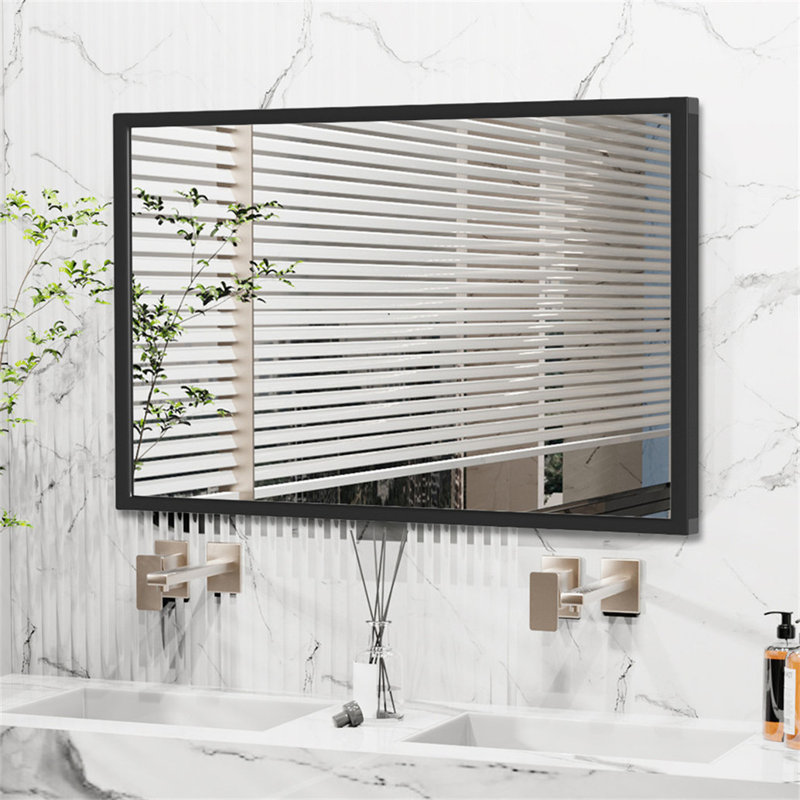 Liedson Metal Flat Wall Mirror, 120cm x 76cm