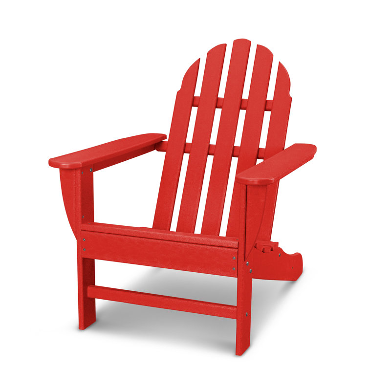 POLYWOOD Classics Adirondack Chair, Sunset Red
