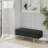 Gold Metal And Black Velvet Storage Bench Featuring Contemporary/ Aesthetic, Button- Upholstery, Flip-Top Lid, Seats Two, 500 Lbs Capacity, Indoor Use, Assembly Needed With Design, Two Comfortably,