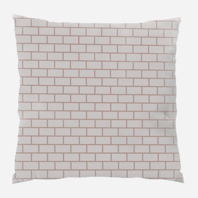 Coussin décoratif briques