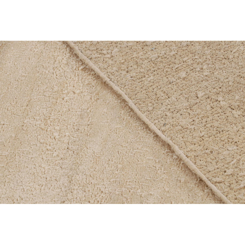 Textural Handmade Kilim Silk Striped Area Rug, Runner 12' x 15'
