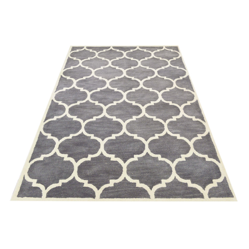 Florida Geometric Wool Hand Woven Area Rug, Rectangle 250 x 300 cm