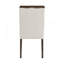 Table de salle à manger moderne avec finition brun et table d'appoint extensible avec chaises d'appoint beige-1931830781