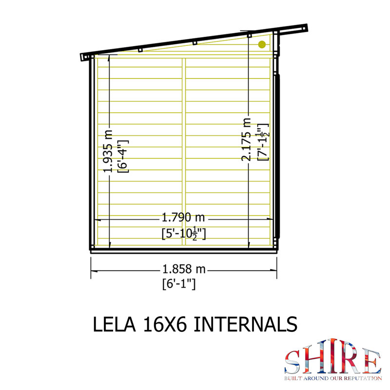 Lela 16 x 6 ft Summerhouse