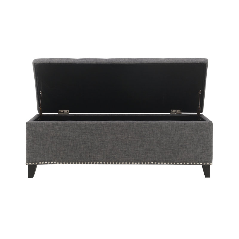 Repose-pieds avec rangement de 47,5 po (y compris le repose-pieds), Gris foncé