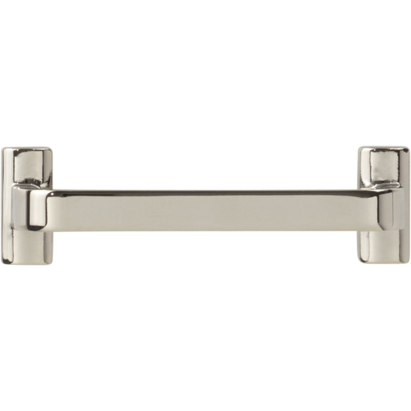 Harrison Bar Pull, Polished Nickel, 3 3/4" Center to Center