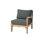 Huntington Teak Outdoor Right Arm Lounge Chair with Sunbrella Cushions