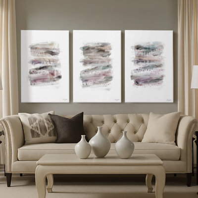 «Layers On Layers I», toile tendue sur mesure - 3 pièces