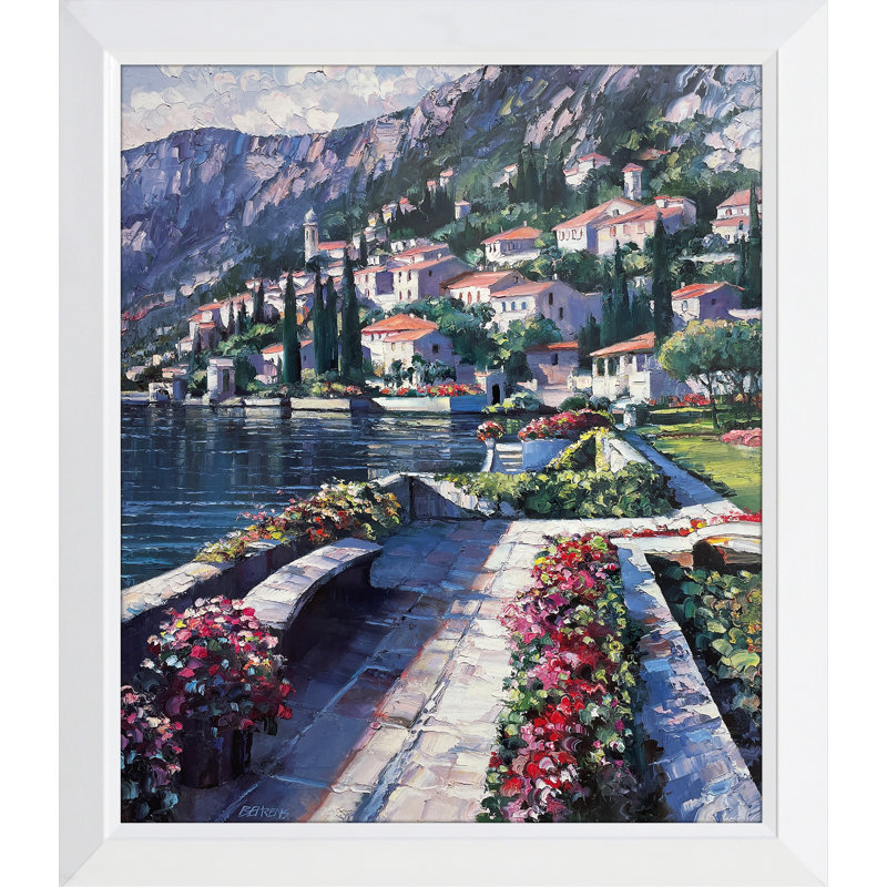 "Varenna Vista" par Howard Behrens, reproduction encadrée sous acrylique