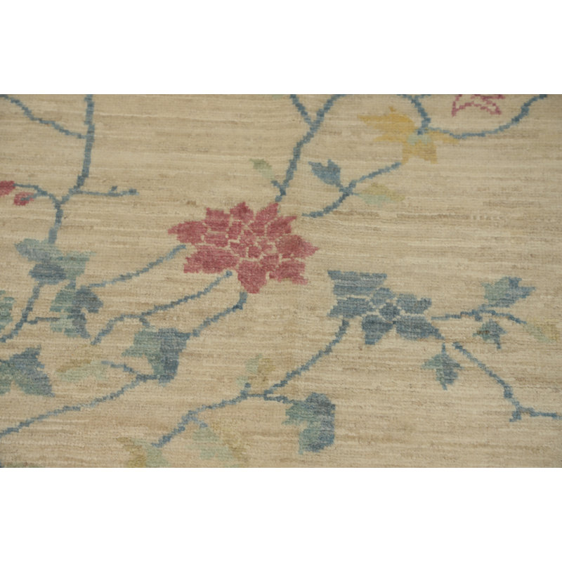 Tapis art déco à motif végétal 10 x 10