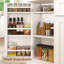 Armoire de cuisine de 68 pouces de hauteur - armoire de rangement blanche avec tiroirs et tablettes réglables - armoire de cuisine haute / bar