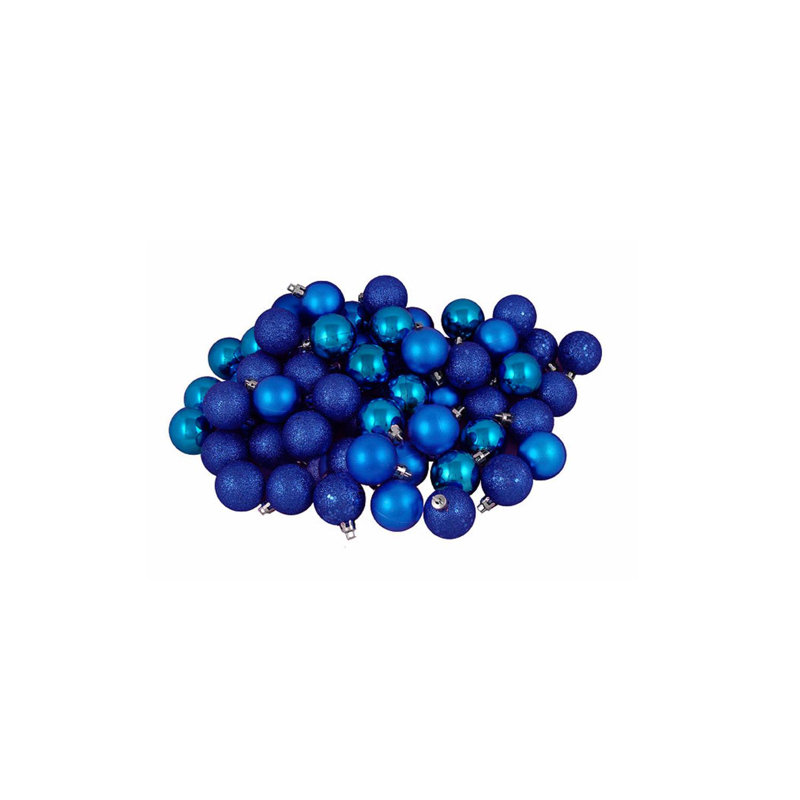 Boules de Noël 96 quarts incassables 96 boules de Noël 1,5 po (40 mm)