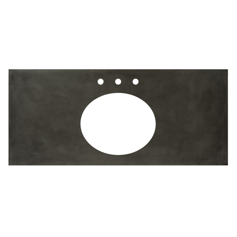 Plateau de meuble-lavabo simple 48,5 po, Ardoise