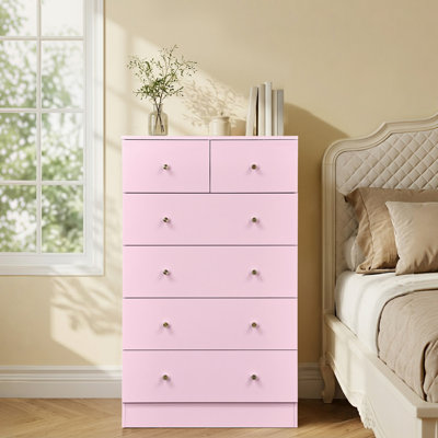 Armoire de rangement à 6 tiroirs en bois robuste