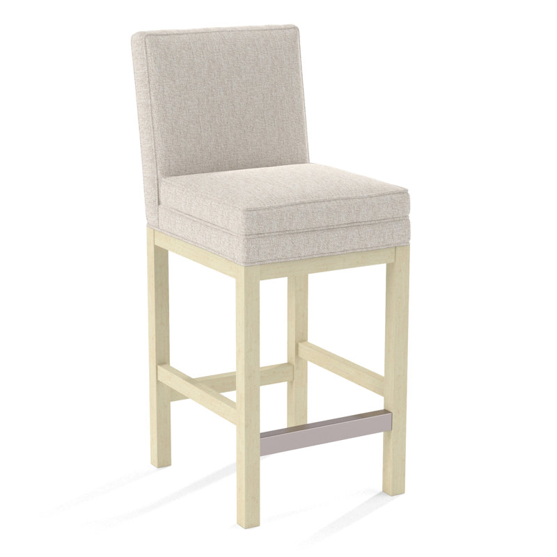 Tabouret de comptoir rembourré, Snow Crypton Performance; 0884-91, Finition bisque
