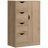 Shealene Modern Storage Cabinet, Freestanding Organizer With 4 Drawers And Cabinet For Living Room Or Bedroom-1900700711