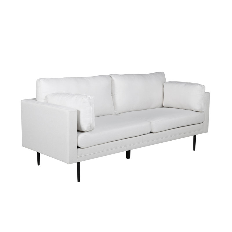 Davani 2 Seater Cotton Sofa, Light Beige