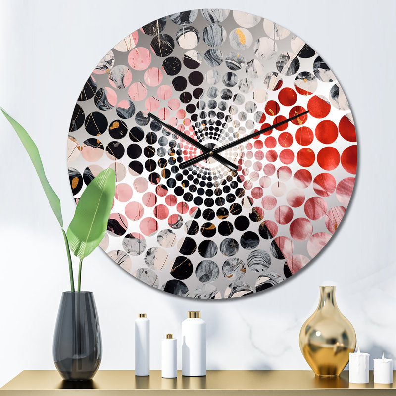 Zoccoli - Abstract Marble Wall Clock, Small