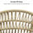 Purplr Leaf Patio Bar Stools Chair Set Of 2, Rattan And Aluminum Frame With Stain-resistant Cushion-2083146226