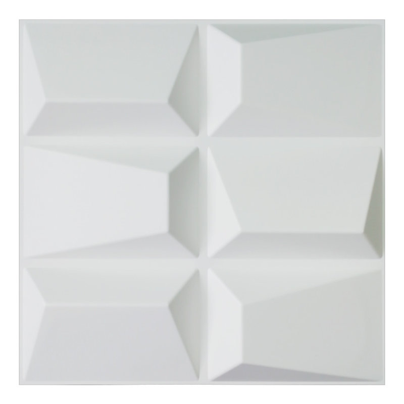 Panneaux muraux 3D 19,7 po x 19,7 po, panneaux muraux en PVC pour décoration murale intérieure, 32 pieds carrés / caisse