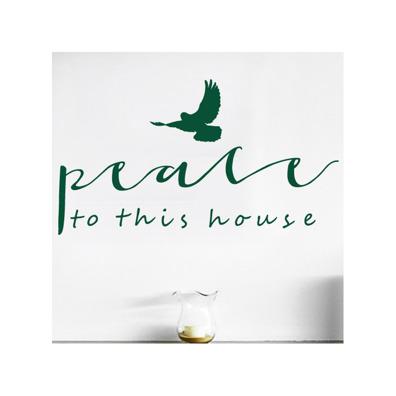 Non-Wall Damaging Wall Decal, Dark Green, Large